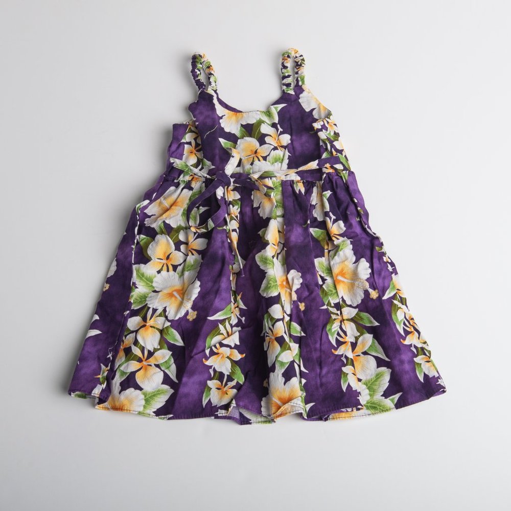 Floral Purple Kids Casual Dress
